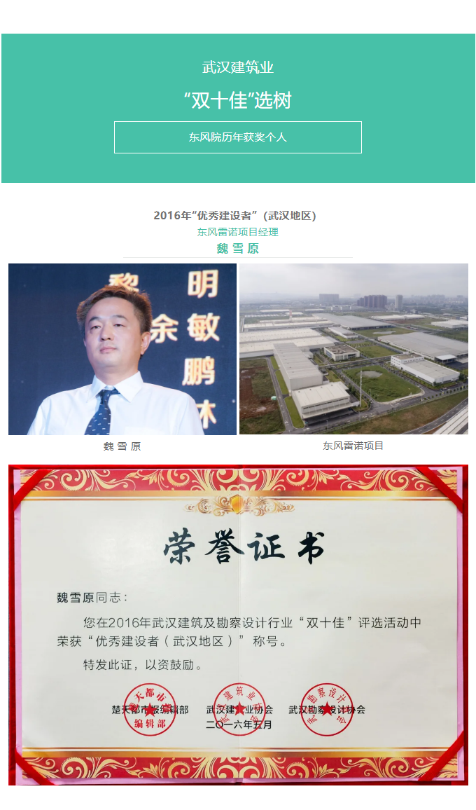 喜报！2021武汉建筑业“双十佳”名单公布！东风院再获佳绩！